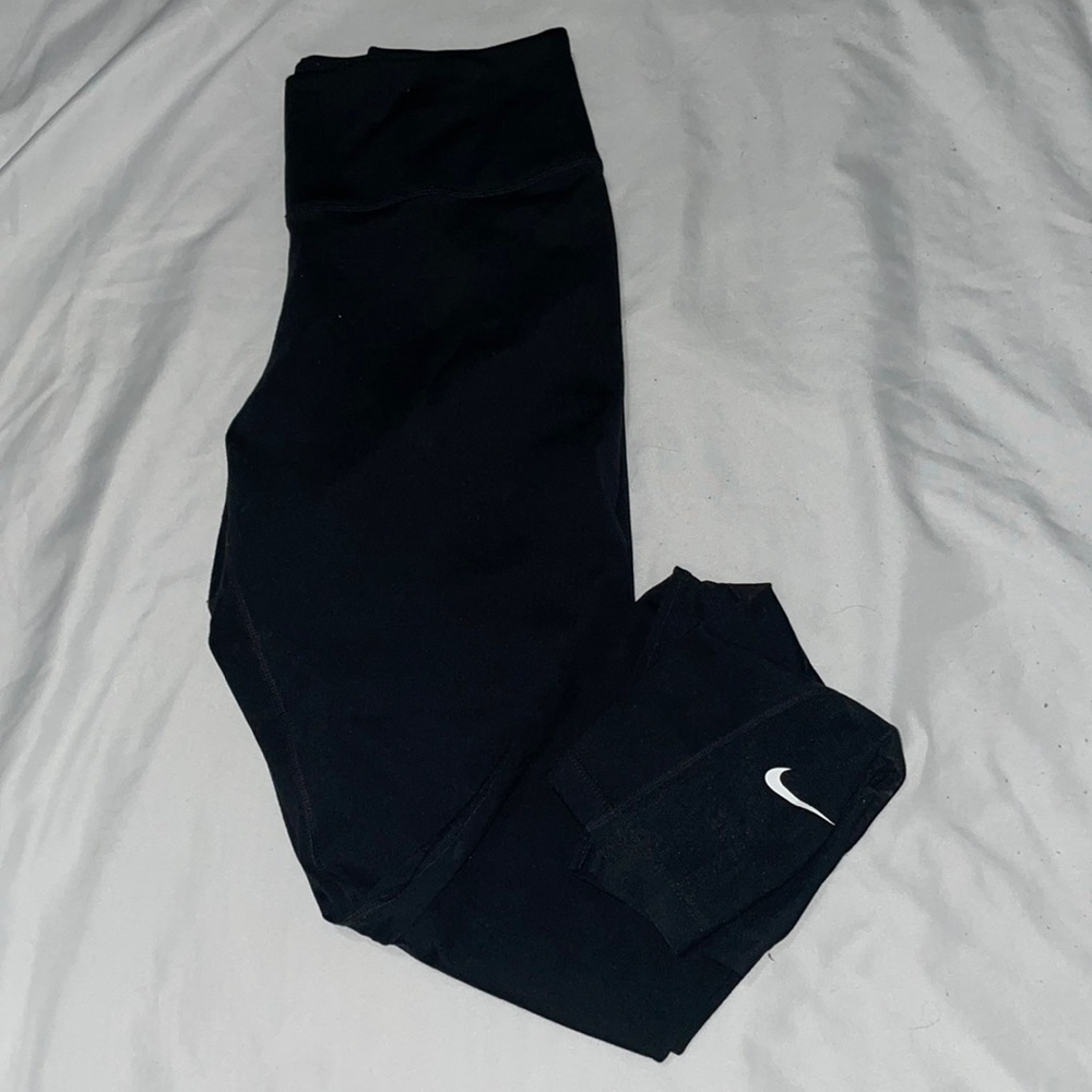 Nike Dri Fit Sport Leggings High Waisted Size S Black